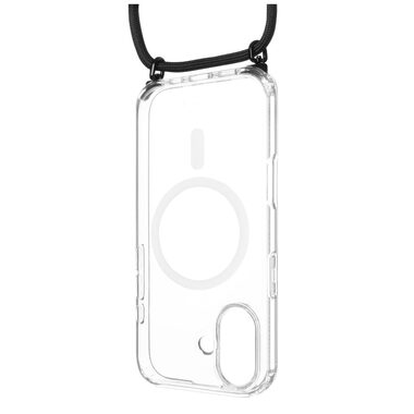 FIXED MagPure Neck Case mit schwarzem Lanyard für Apple iPhone 17