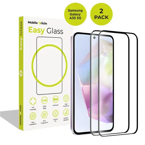Mobile Origin EasyGlass Samsung Galaxy A55 5G Schutzglas / 2 Stück