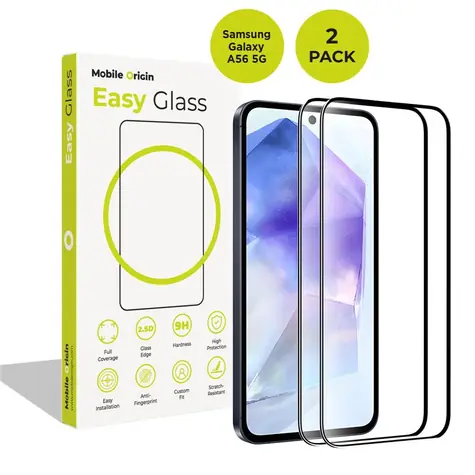 Mobile Origin EasyGlass Samsung Galaxy A56 5G Schutzglas / 2 Stück