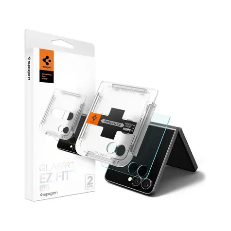 Spigen Glass tR EZ Fit HD Schutzglas für Samsung Galaxy Z Flip 7 klar / 2St