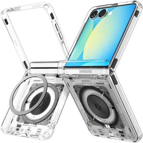 Spigen Ultra Hybrid Pro MagSafe Hülle für Samsung Galaxy Z Flip 7 klar / neo one