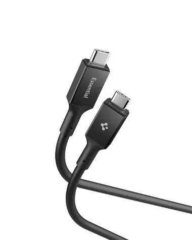 Spigen ACA09459 Essential USB-C auf USB-C 100W Kabel 1m schwarz / USB 3.2 Gen1