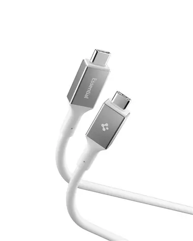 Spigen ACA08776 Essential USB-C auf USB-C 240W Kabel 1,2m weiß / USB 4.0