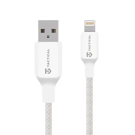 Tactical Stitch Thread Cable USB-A/Lightning 0,3 m Weiß