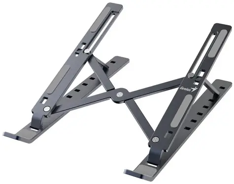 Genius G-Stand M250 tragbarer Ständer für Laptop & Tablet & Telefon grau / Aluminium / 7 Positionen / faltbar