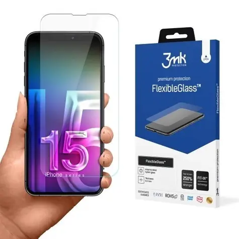 3mk FlexibleGlass Schutzglas für Apple iPhone 15 Pro Max