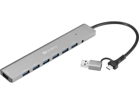 Sandberg USB-C/A auf 7 x USB 3.0 Hub / Dockingstation / 7x USB-A