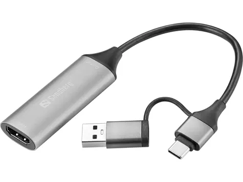 Sandberg HDMI Capture Link zu USB-C/A / HDMI Capture Link zu USB-C/A Adapter