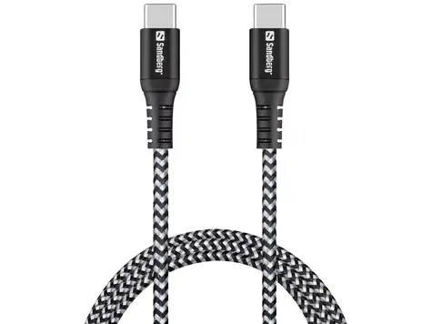 Sandberg Survivor USB-C- Cable 1 m 100 W / USB-C-zu-USB-C-Ladekabel