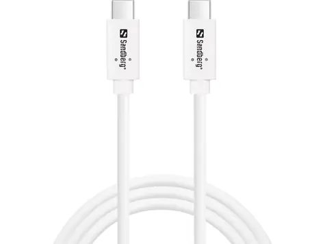 Sandberg USB 3.1 G2 1M 100W weiß / USB-C auf USB-C 3.1 Gen 2 Kabel