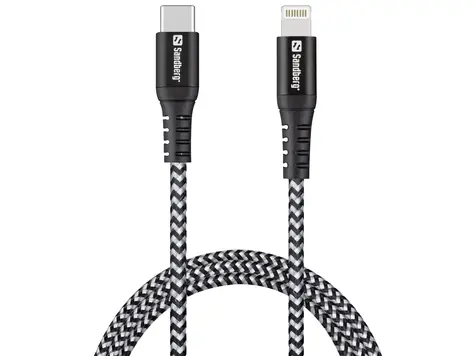 Sandberg Survivor USB-C PD - Lightning 1M / USB-C auf Lightning Ladekabel