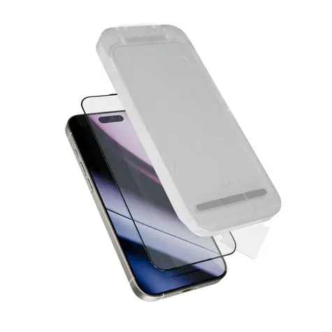 Epico Hero Glass 3D DF Schutzglas für iPhone 15 Pro Max / stoß- und kratzfest / Ultrabreite Abdeckung