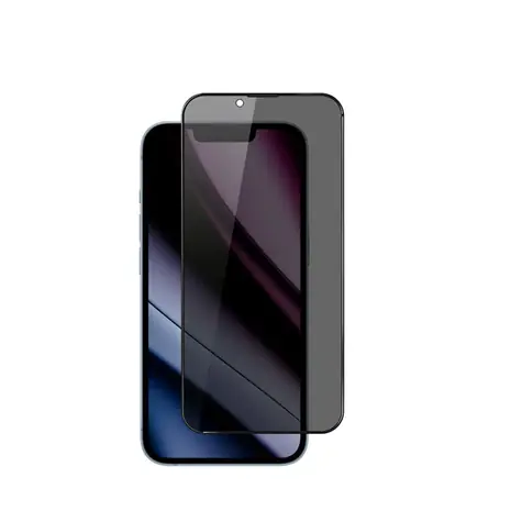 Epico Privacy Glass 3D DF Schutzglas für iPhone 15 Pro Max / Ultraweite Abdeckung / mit Ein-Schritt-Applikator