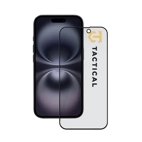 Tactical Sichtschutzglas Stealth 5D für Apple iPhone 15/16 Schwarz