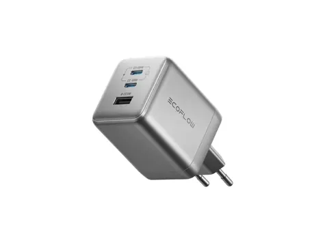 EcoFLow Rapid Pro Ladegerät silber / 2x USB-C + 1x USB-A / 100W / GaN