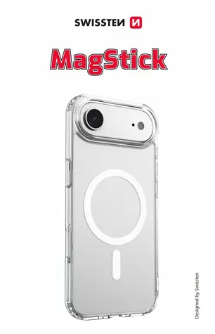 Swissten CLEAR JELLY MagStick Hülle für Apple iPhone Air transparent