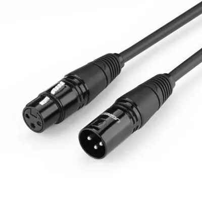 Ugreen AV130 66718 Audiokabel XLR (F) - XLR (M) schwarz / Mikrofon-/Verstärker-Verlängerungskabel / 3M 