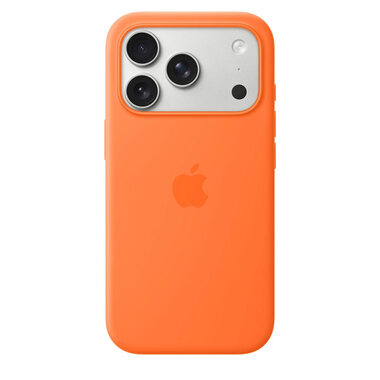 Apple Silikonhülle mit MagSafe für iPhone 17 Pro, orange