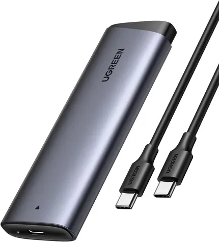 Ugreen CM767 externes Gehäuse für SSD M.2 NVMe grau / USB-C / USB-C