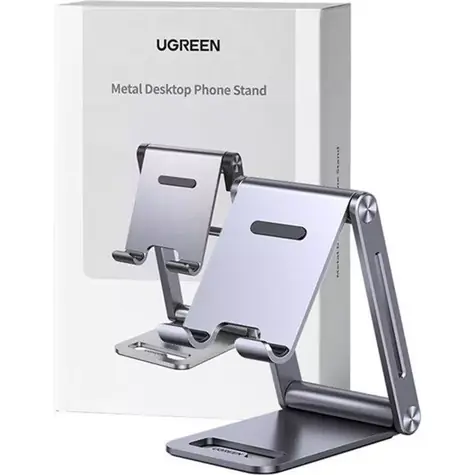 Ugreen LP263 Klappbarer Halter aus Metall/Aluminium für Smartphone und Tablet, grau