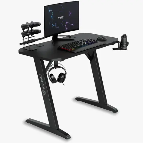SENSE7 Nomad Basic schwarz / Gaming-Tisch / 100 x 50 cm
