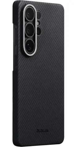 Pitaka Edge Case Rückseitenschutz für Samsung Galaxy S26 Ultra Schwarz/Grau Twill