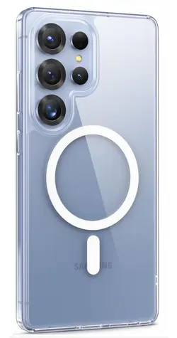 Swissten Clear Jelly MagStick Metallic Hülle für Samsung Galaxy S26 ULTRA 5G transparent