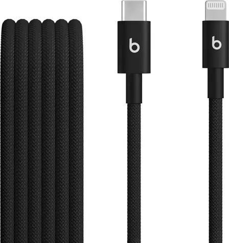 Beats-Kabel USB-C (M) - Lightning (M) 1,5 m schwarz / geflochten