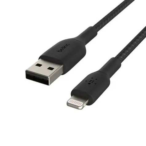 Belkin BOOST CHARGE Kabel, geflochten, USB-A auf Lightning, schwarz / 1 m 