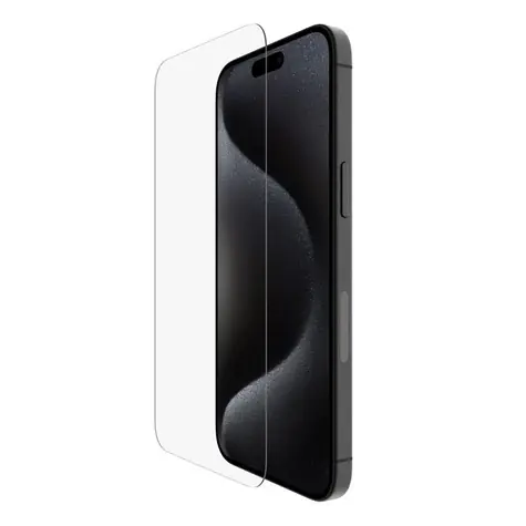 Belkin SCREENFORCE UltraGlass2 antimikrobielles Schutzglas für Apple iPhone 15 Pro Max