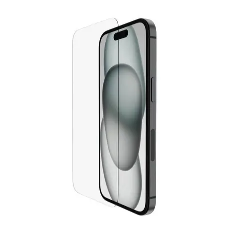 Belkin SCREENFORCE Gehärtetes Glas, antimikrobiell, Schutzglas für Apple iPhone 16 / 15 / 14 Pro