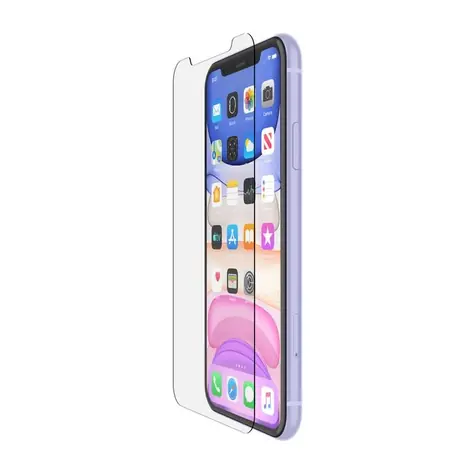 Belkin SCREENFORCE InvisiGlass Ultra Anti-Mikrobielles Schutzglas für Apple iPhone 11/Xr