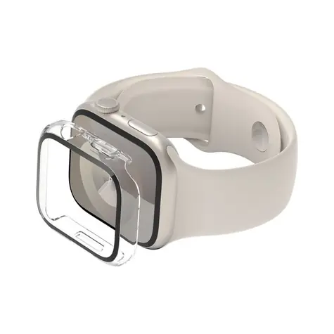 Belkin ScreenForce 2-in-1 Schutzhülle für Apple Watch Series 4/5/6/SE/7/8/9 (44/45 mm) Transparent