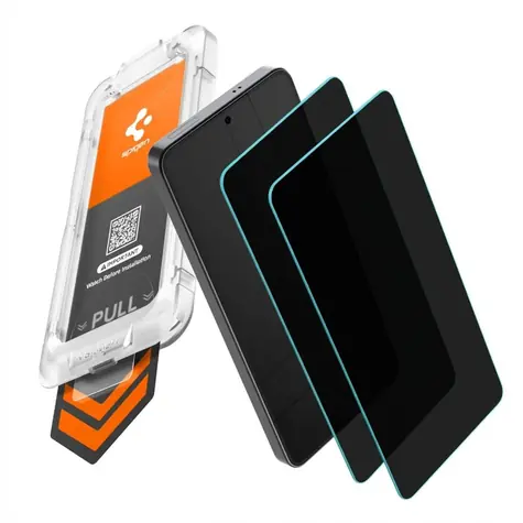 Spigen Glass tR EZ Fit Pro HD (Privacy) Schutzglas für Samsung Galaxy S26, 2 Stück