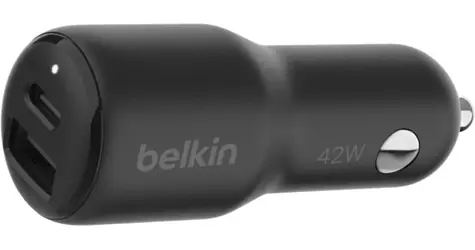 Belkin BOOST CHARGE Kfz-Ladegerät schwarz / USB-C / USB-A / 42 W / PD