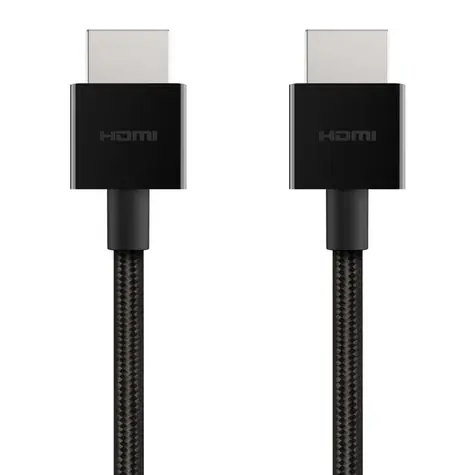 Belkin geflochtenes HDMI 2.1 Ultra HD HighSpeed-Kabel, schwarz / 2 m