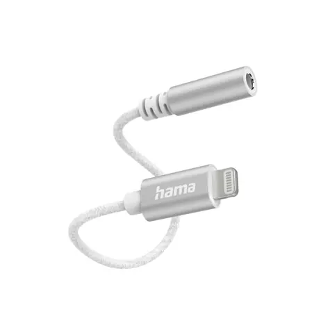 HAMA MFi-Audioadapter Lightning auf 3,5-mm-Klinkenstecker für Apple / aktiv / Aluminium