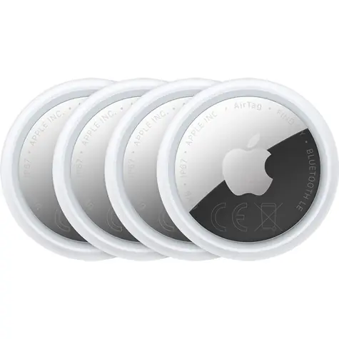 Apple Airtag 4 Stück (2. Generation) / Bluetooth-Ortungschip / Bluetooth / UWB / IP67