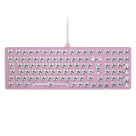 Ausgepackt - Glorious GMMK 2 Full Barebone ISO Pink / Gaming 96 % Full Size / ohne Schalter / ausgepackt