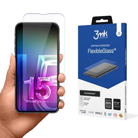 3mk FlexibleGlass Hybridglas für Apple iPhone 15