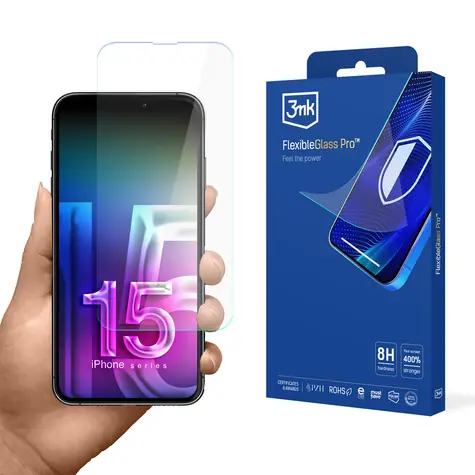 3mk FlexibleGlass Pro Hybridglas für Apple iPhone 15