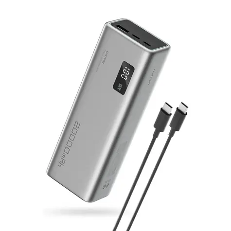 Cuktech P+Serie Nr. 15 Powerbank 150W grau / 20000mAh / 2x USB-C / USB-A