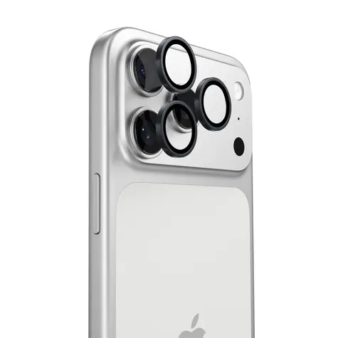 Torras Lensguard Kameraschutzglas für Apple iPhone 17 Pro, schwarz