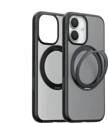 Torras Ostand Pro Schutzhülle für Apple iPhone 17 schwarz