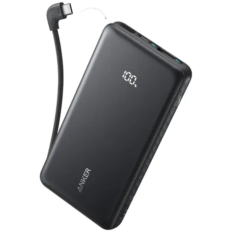 Anker Zolo 10000mAh schwarz / Powerbank / 22,5W / mit USB-C-Kabel / USB-C