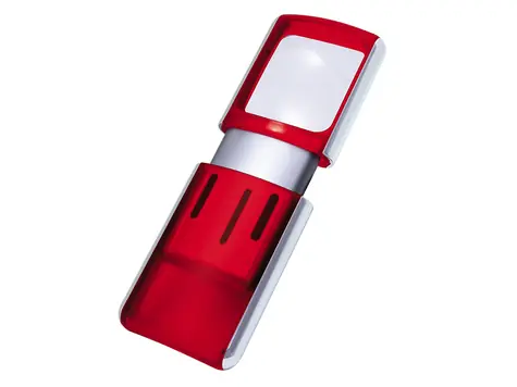 WEDO Lupe mit LED-Licht rot
