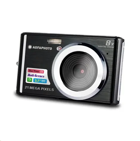 Agfa Compact DC 5200 schwarz / 2,7" LCD / 21 Mpix CMOS / 8x Digitalzoom / SD