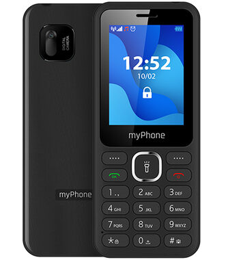 MyPhone 6320 schwarz / 2,4" TFT / 240 x 320 / 0,3 MPx / 1000 mAh / microSD / Dual-Sim / Bluetooth / UKW-Radio