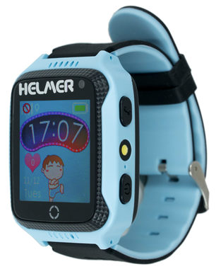 HELMER LK 707 blau / Kinderuhr mit GPS-Ortung / Touchscreen / Micro-SIM / IP65 / kompatibel mit Android und iOS