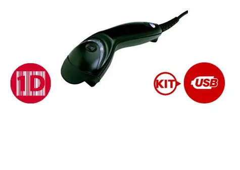 Honeywell MS5145 Eclipse Kit-2 (USB) schwarz / 1D-Barcodescanner / USB / Ständer